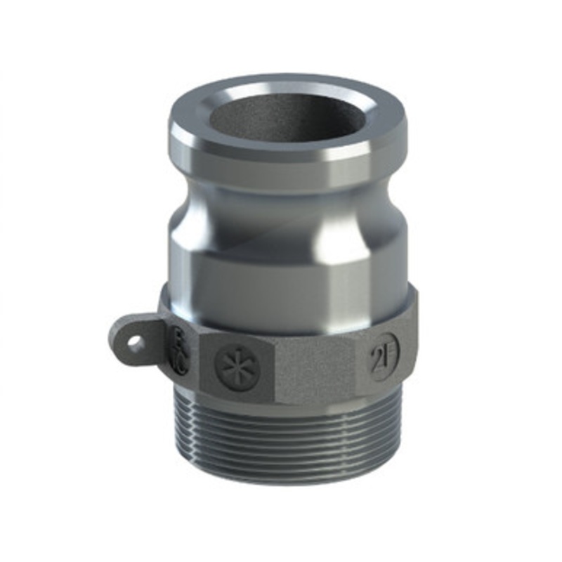 Ever-Tite 320FAL 2 Aluminum Part F Male Adapter (Male Thread)
