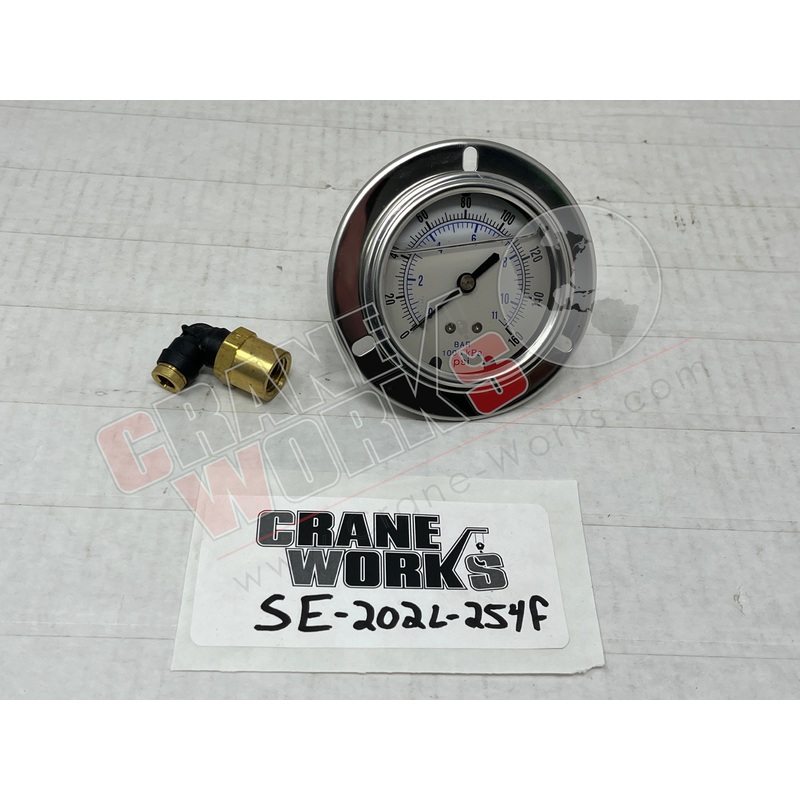SE-202L-254F | NEW INDUSTRIAL PRESSURE GAUGE 0-160psi 2.5in, LIQUID