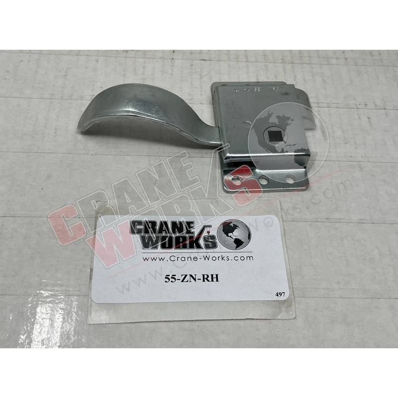 55-ZN-RH | New Door Latch; R/H Fits 5/16 Sq Shank