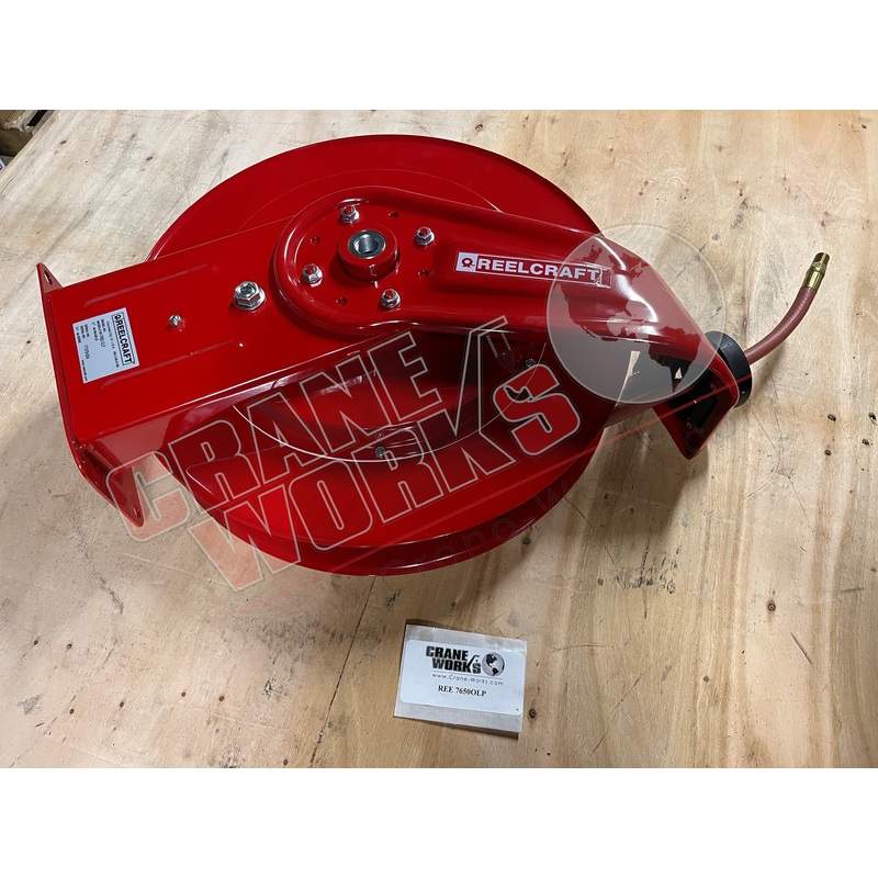 7650OLP | New 3/8 X 50′ Hose Reel W/Hose