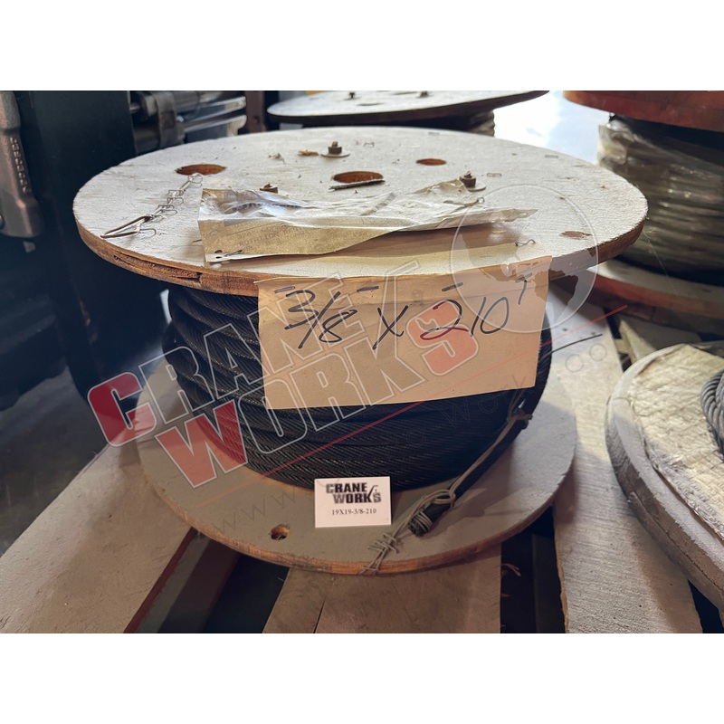 19X19-3/8-210 | New 3/8 Rr Wire Rope