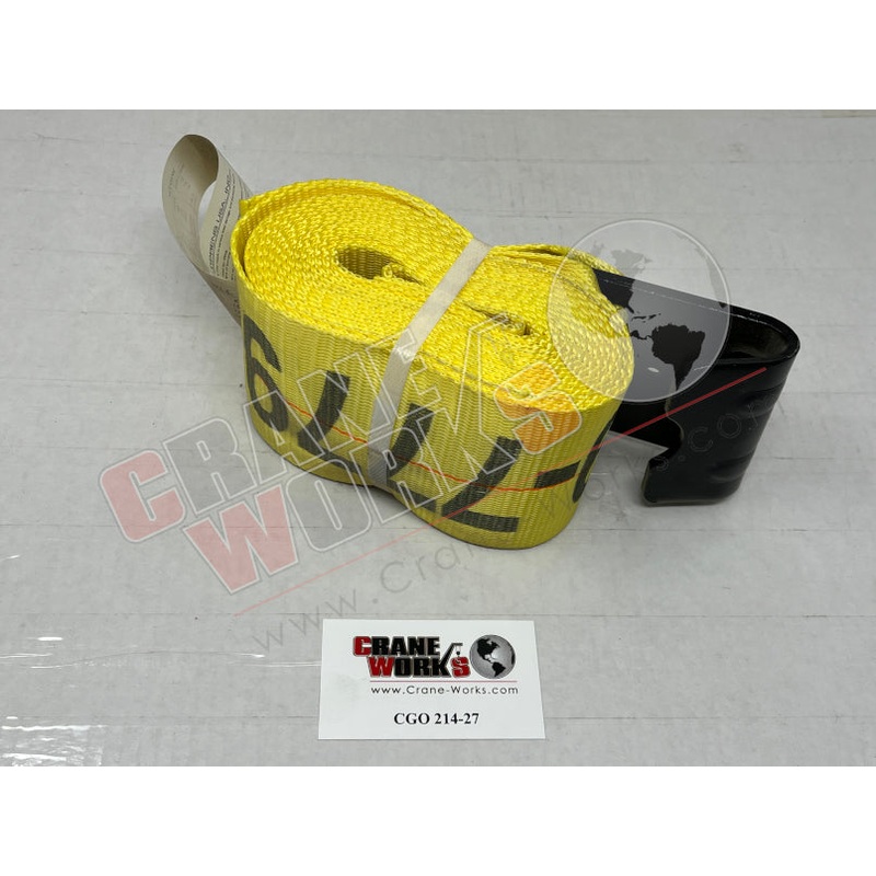 214-27 | NEW 4 X 27′ STRAP WITH FLAT HOOK