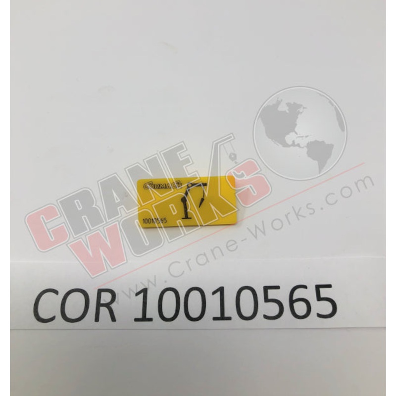 10010565 | NEW OUTER BOOM DOWN PLATE/STICKER