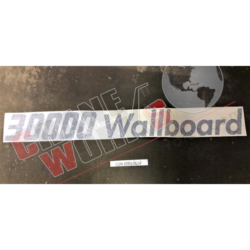 10010624 | NEW PLATE/STICKER 30000 WALLBOARD