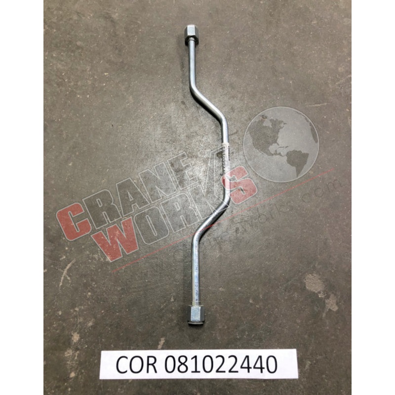081022440 | NEW HYDRAULIC STEEL PIPE 18.5 FLARE TO FLARE