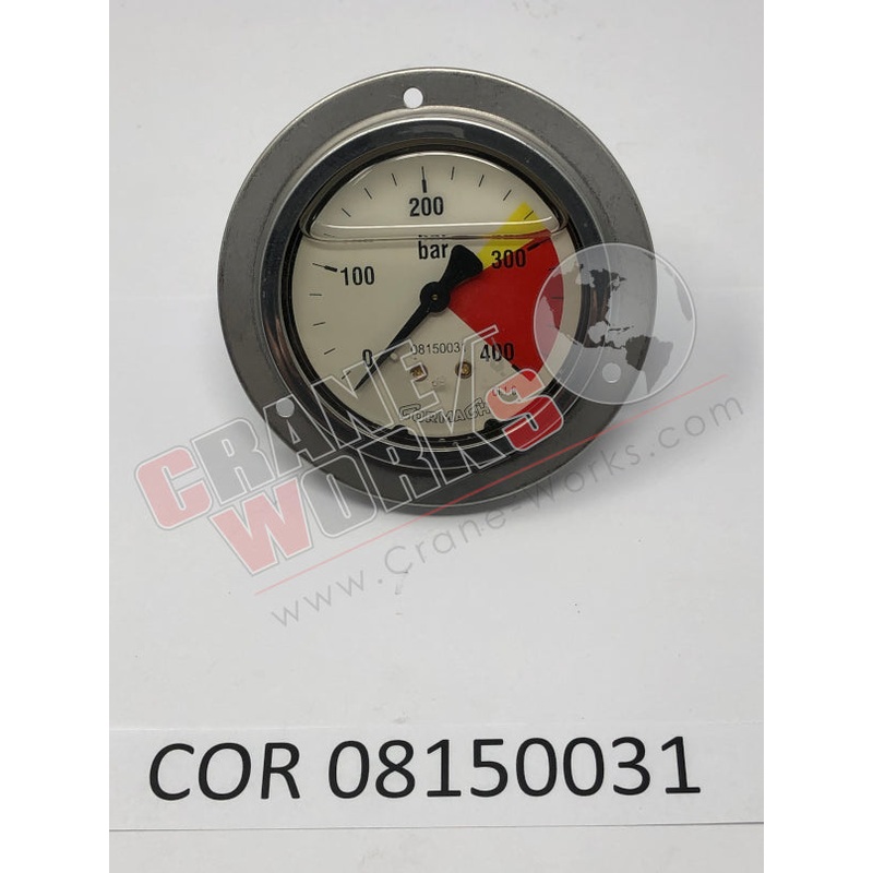 08150031 | NEW PRESSURE GAUGE|3.3″ x 3.3″ x 2.3″