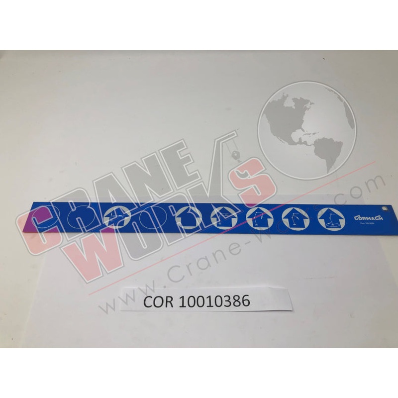 10010386 | NEW PLATE / STICKER INDICATOR