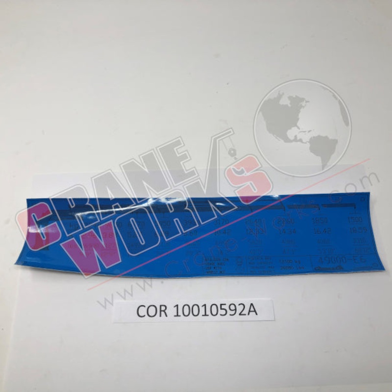 10010592A | NEW PLATE/STICKER E6