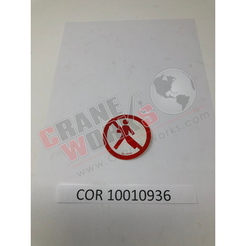 10010936 | NEW NO WALKING|2.3″ x 2.3″ x 0.1″