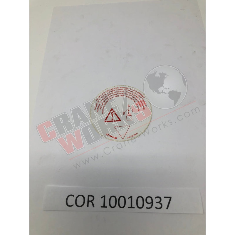 10010937 | NEW DECAL|2.8″ x 2.8″ x 0.1″
