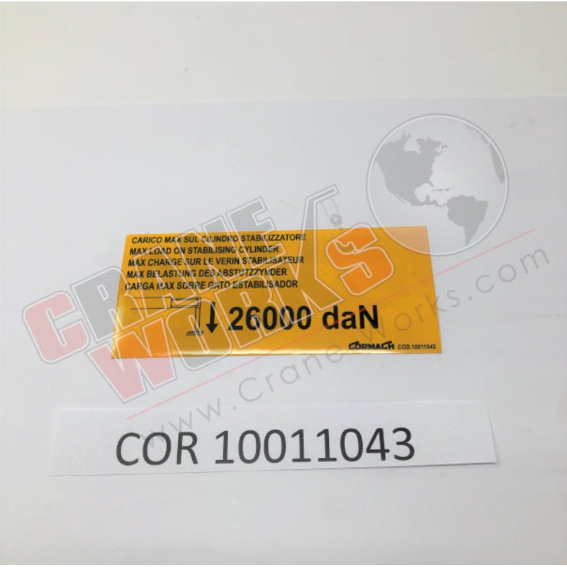 10011043 | NEW PLATE/STICKER|4.8″ x 2″ x 0.1″