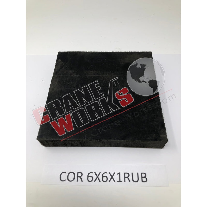 6X6X1RUB | NEW BOOM REST PAD|6″ x 6″ x 1″