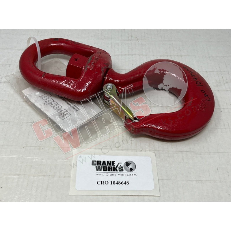 1048648 | NEW LOAD HOOK, 5T WITH LATCH