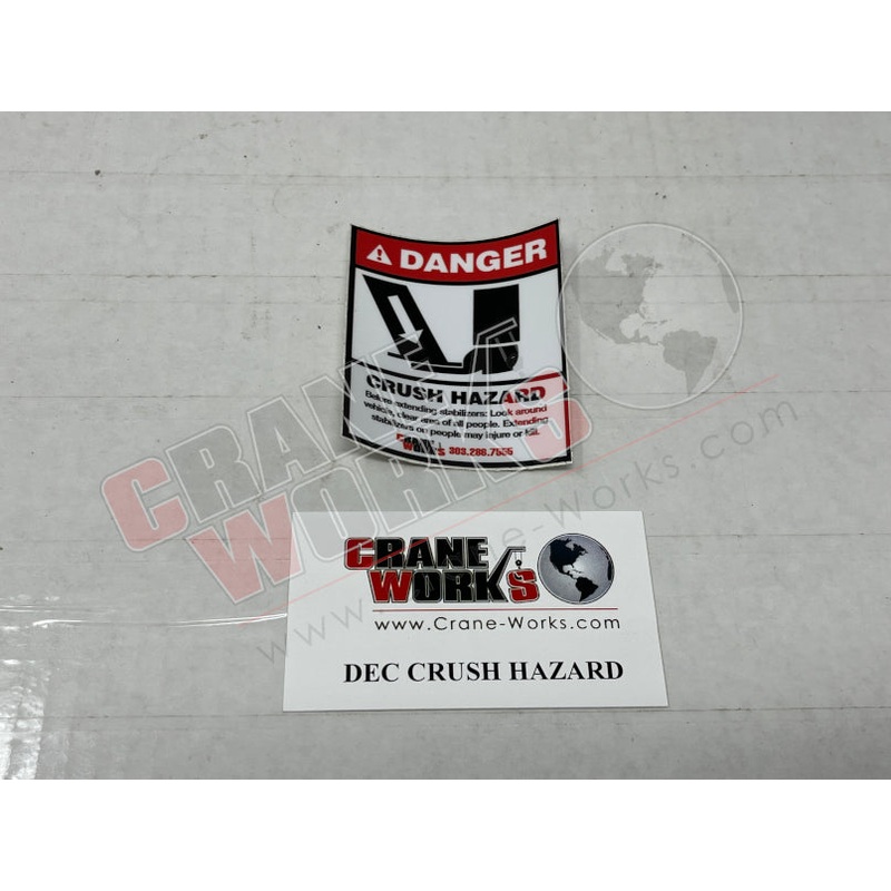 CRUSH HAZARD | NEW DECAL: CRUSH HAZARD