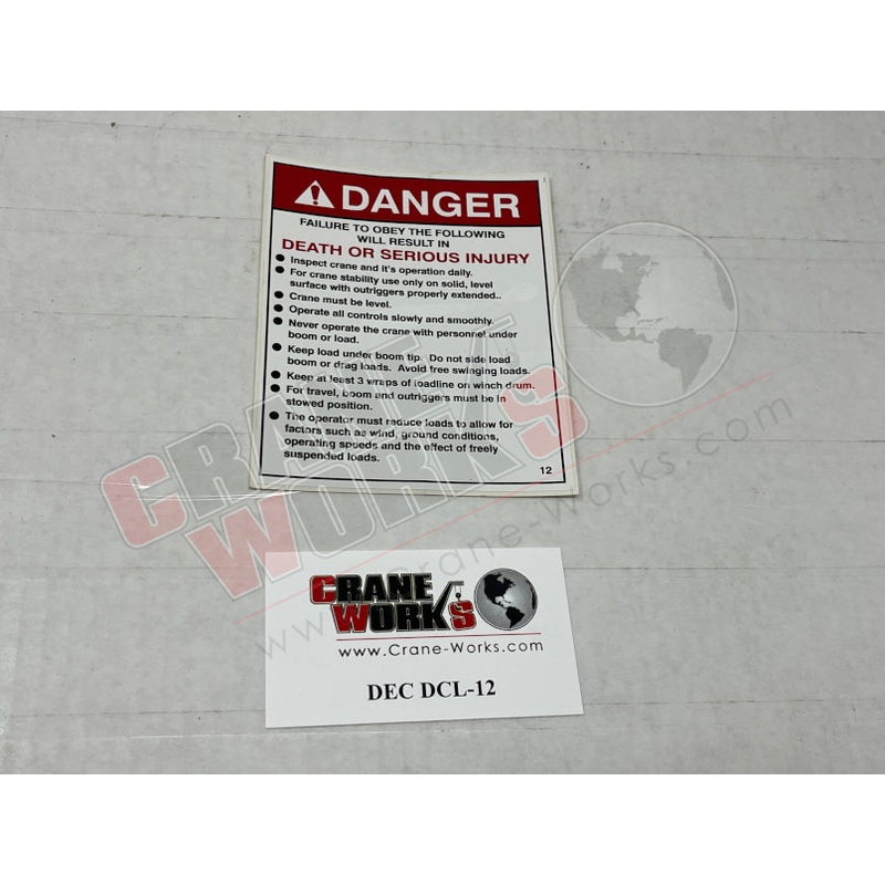 DCL-12 | NEW DANGER, FAILURE TO OBEY