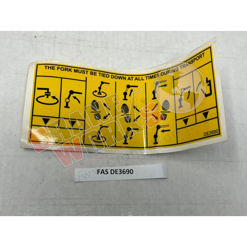 DE3690 | NEW CONTROL SYMBOLS|8″ x 4″ x 0.1″