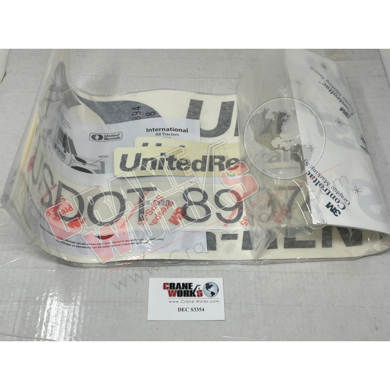 S3354 | NEW UNITED RENTALS DECAL KITS