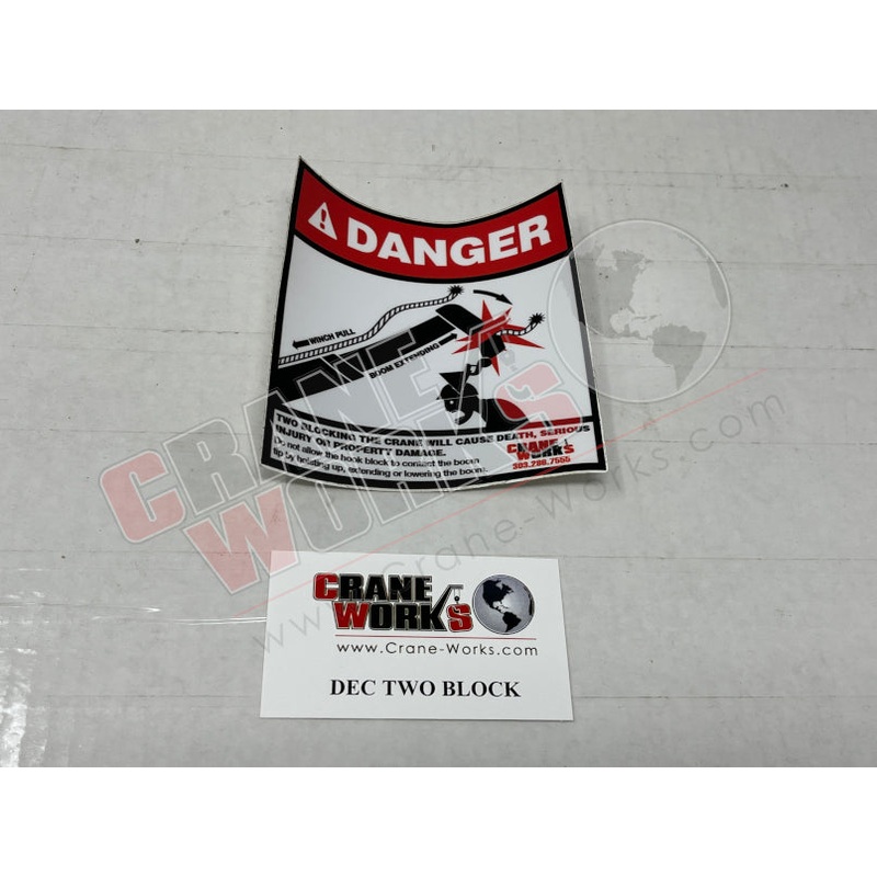 TWO BLOCK | NEW DECAL: DANGER TWO BLOCKING