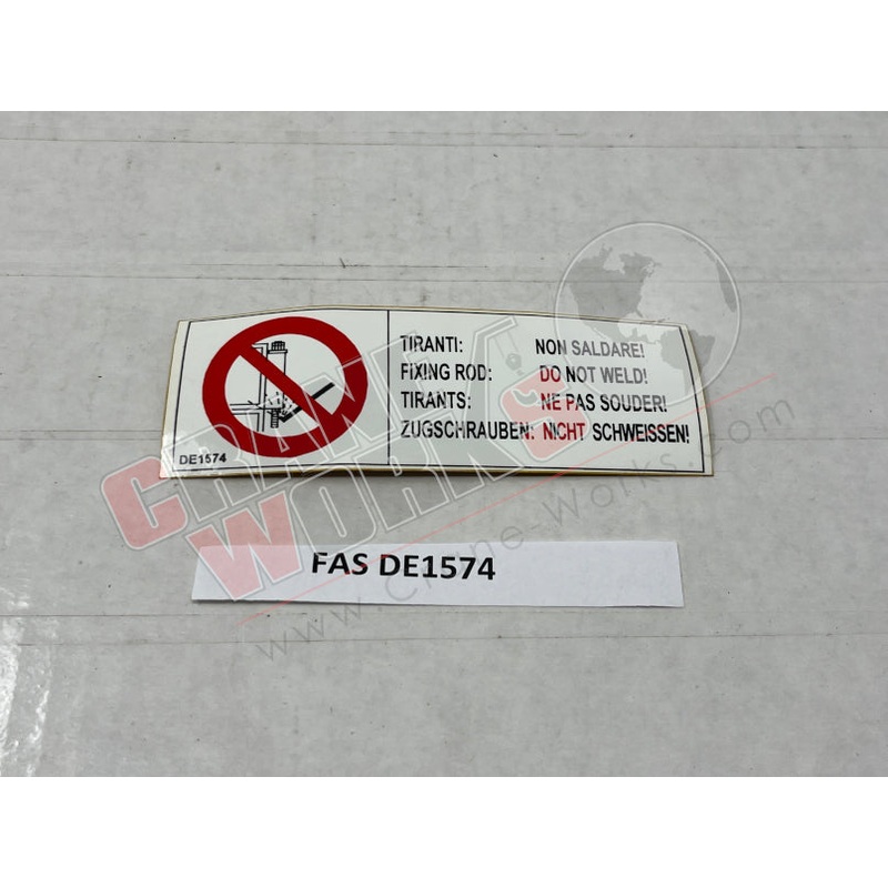 DE1574 | NEW DO NOT WELD|4.5″ x 1.5″ x 0.1″