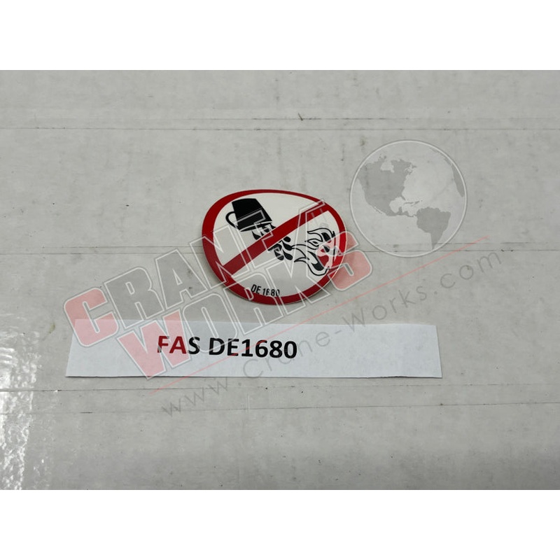 DE1680 | NEW DECAL|1.5″ x 1.5″ x 0.1″