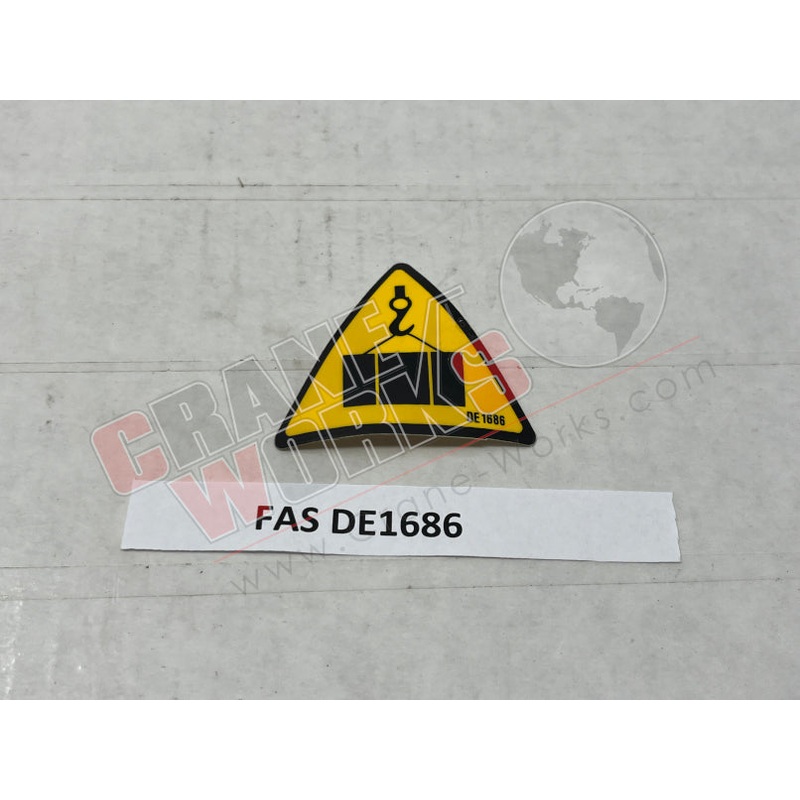 DE1686 | NEW DECAL|2″ x 1.75″ x 0.1″