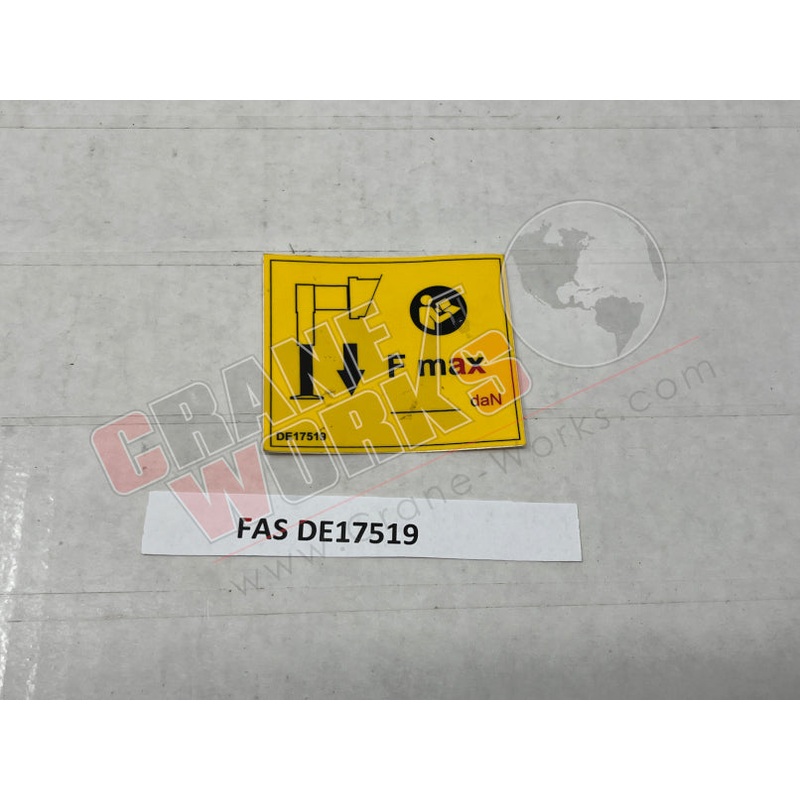 DE17519 | NEW DECAL|2.5″ x 2″ x 0.1″