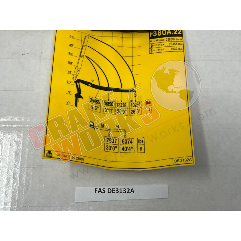 DE3132A | NEW LOAD CHART F380A.22