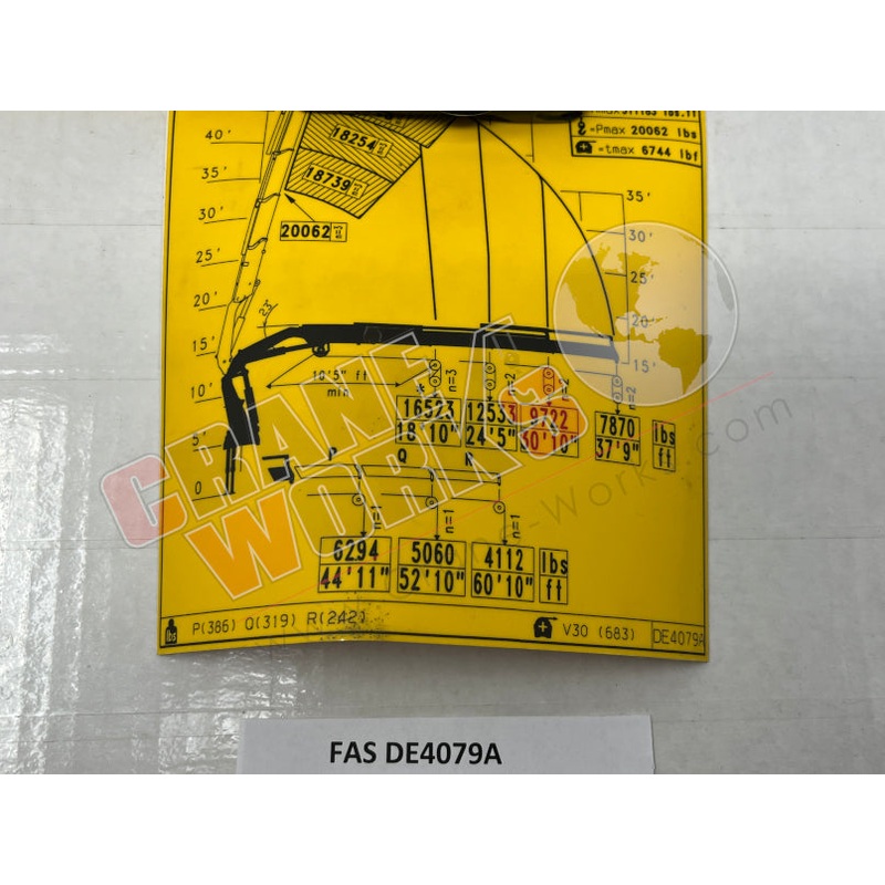 DE4079A | NEW LOAD CHART|7.5″ x 6″ x 0.1″