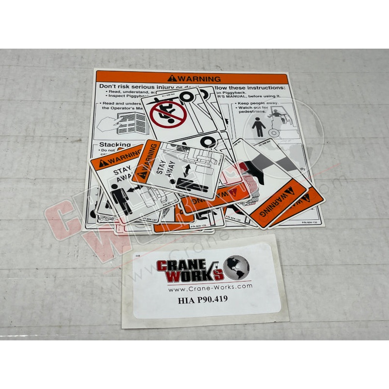 P90.419 | NEW DECAL KIT|12″ x 9″ x 0.25″