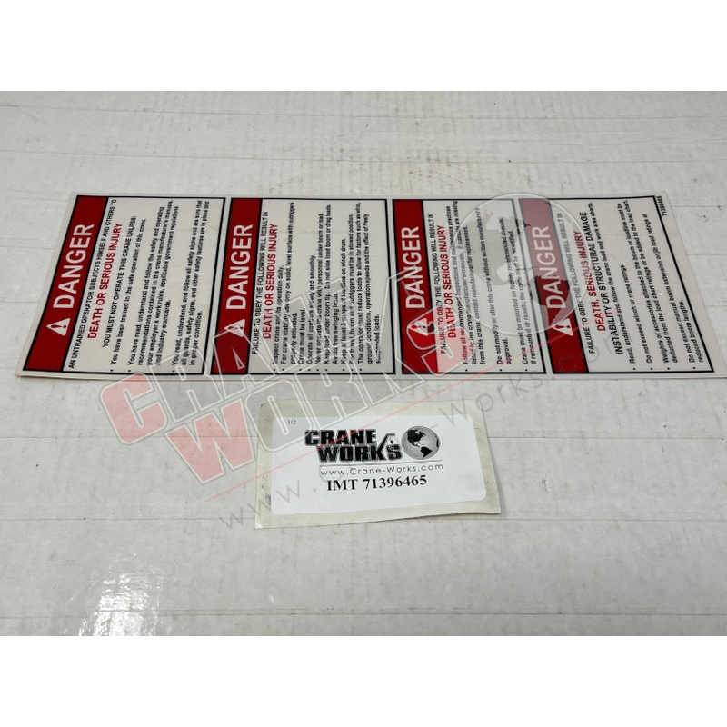 71396465 | NEW DECAL|14.75″ x 5.5″ x 0.1″