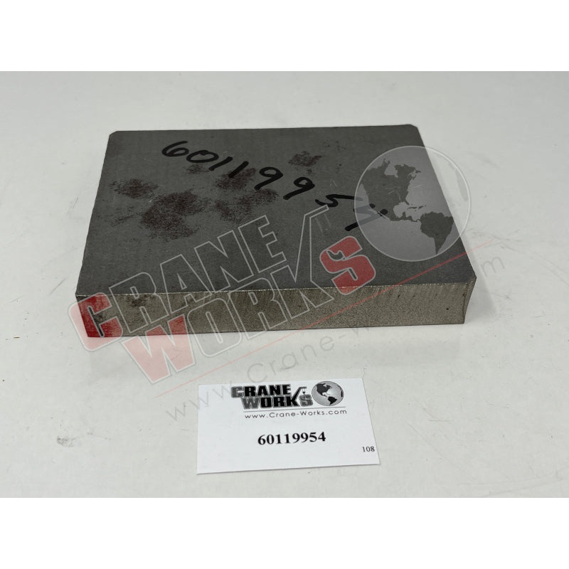60119954 | New Plate-Wear Pad|5″ x 4″ x 0.75″