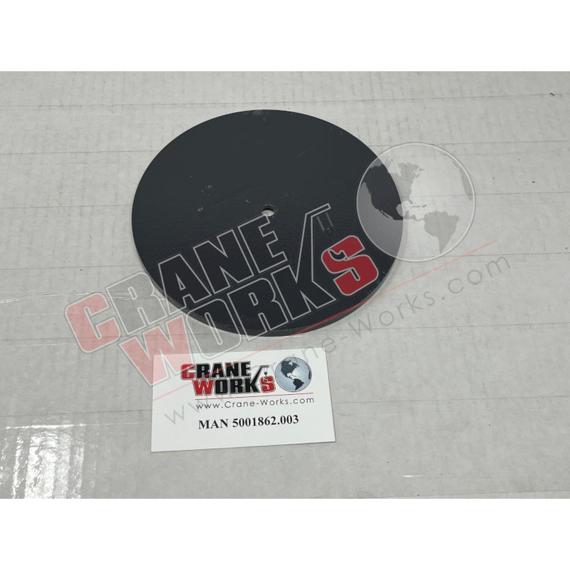 5001862.003 | NEW O/R COVER PLATE; SECOND SECT.