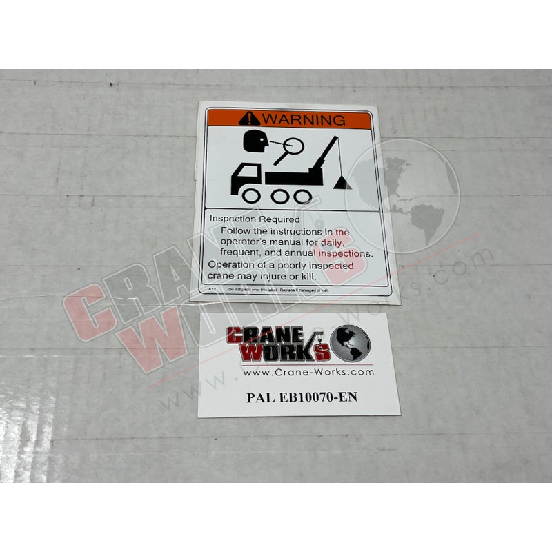 EB10070-EN | NEW WARNING DECAL