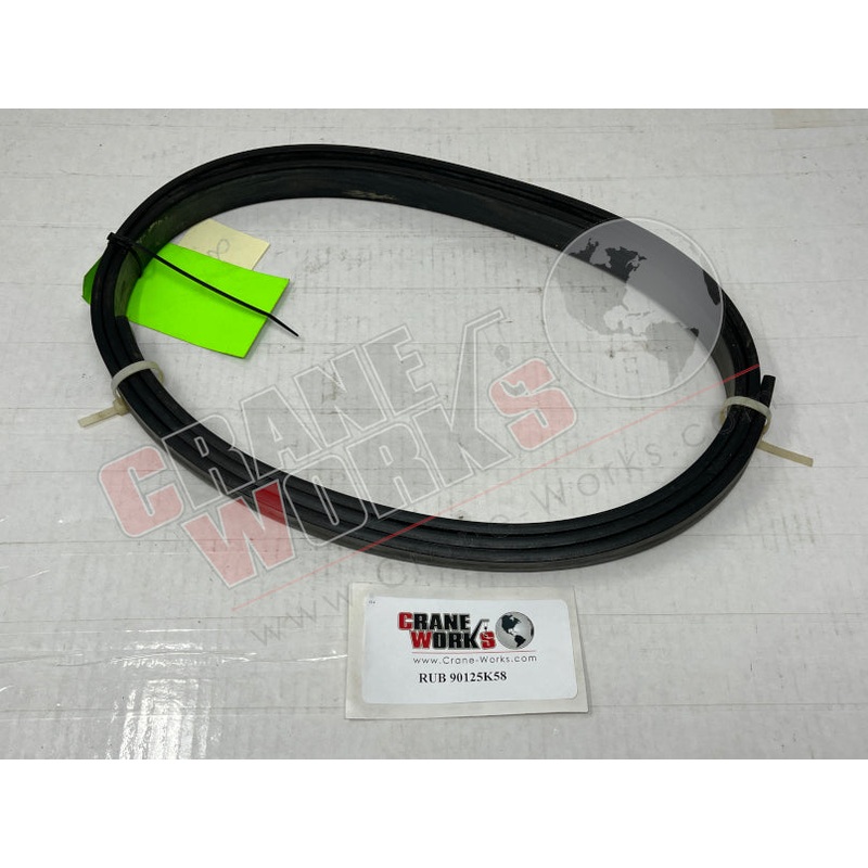 90125K58 | NEW 1/4 X 1 RUBBER|12″ x 1″ x 0.25″