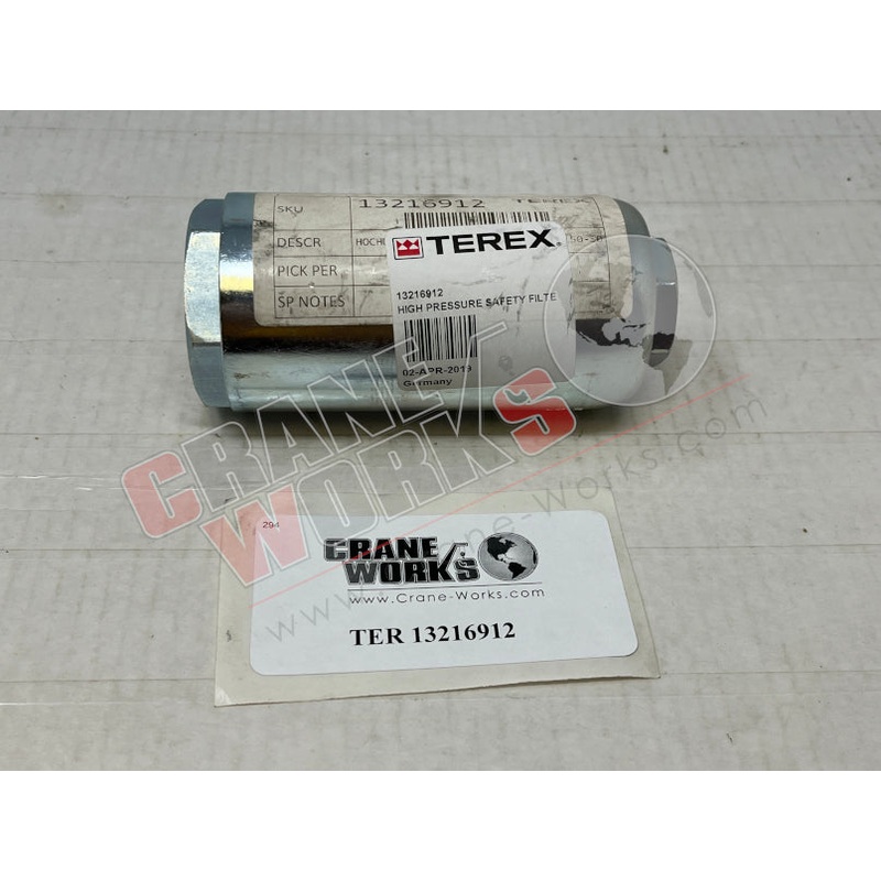 13216912 | NEW HIGH PRESSURE SAFETY FILTER