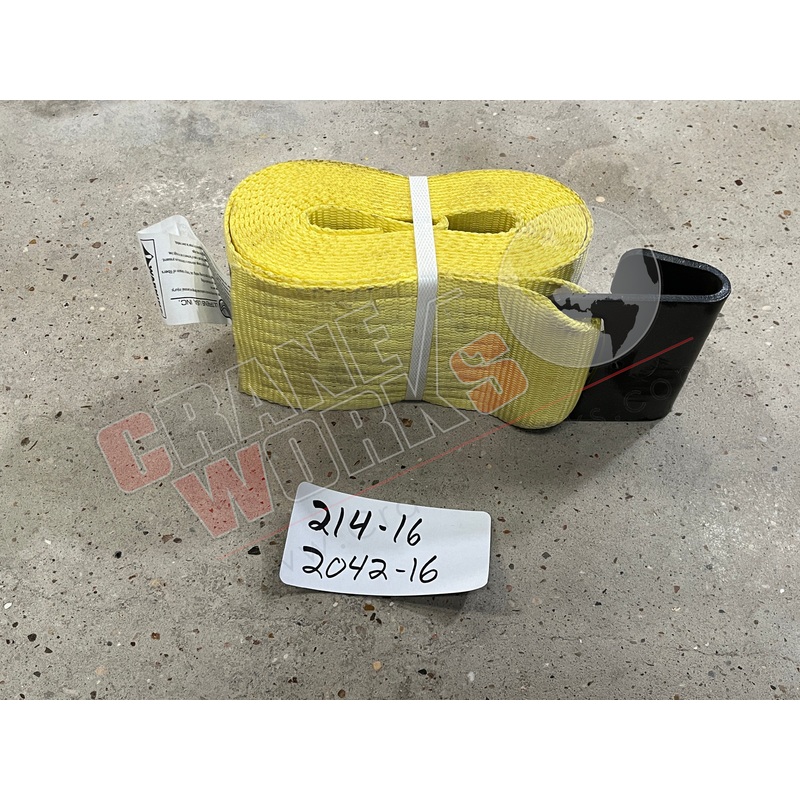 214-16 | NEW 4 X 16′ FLAT HOOK WINCH STRAP