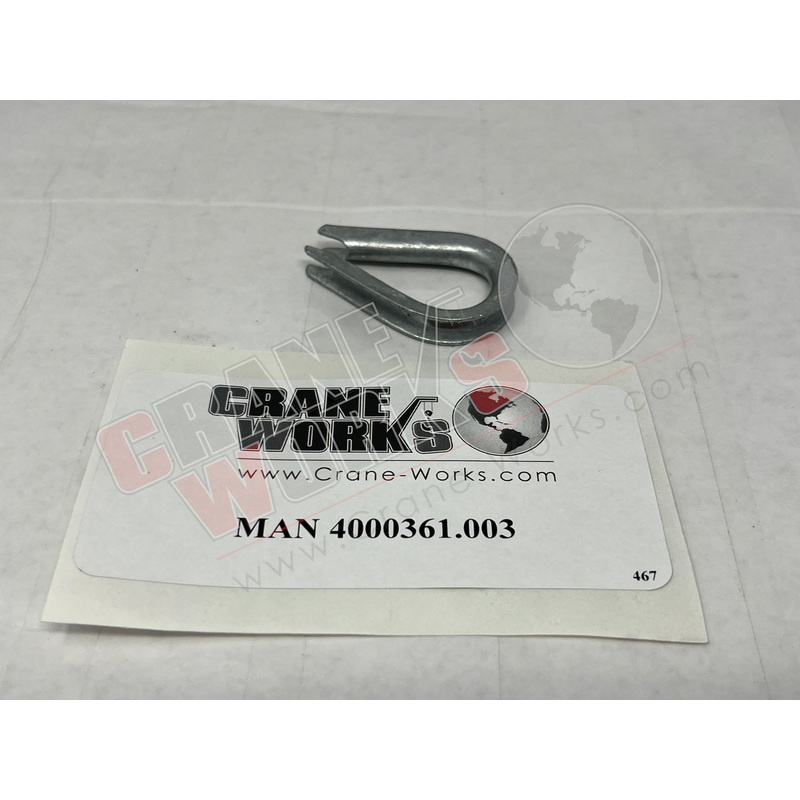 4000361.003 | NEW THIMBLE; WIRE ROPE 3/16