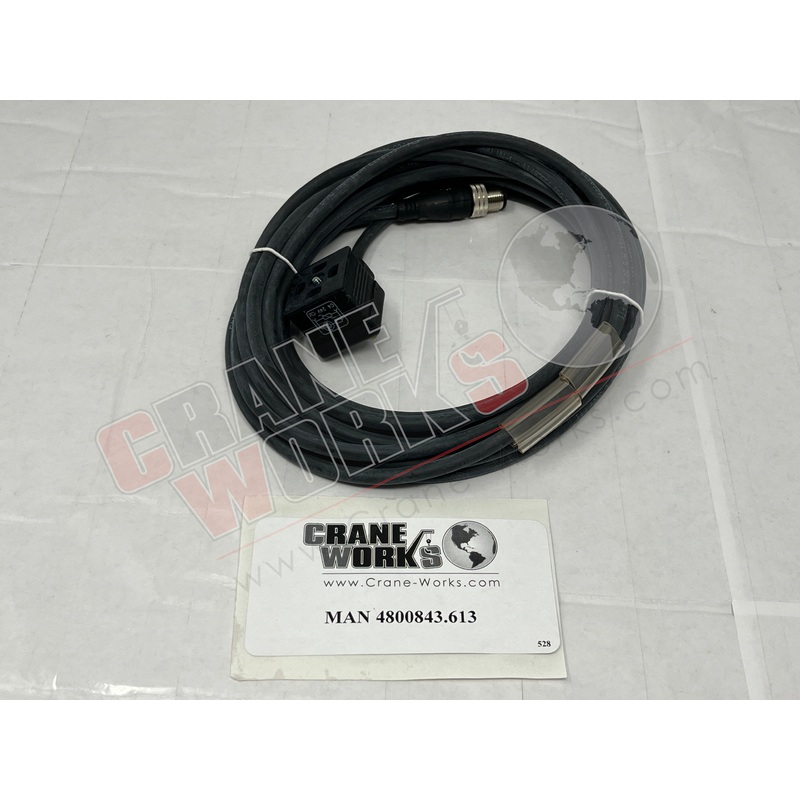 4800843.613 | NEW CABLE ASSY 3C M12 ST PLUG/DIN
