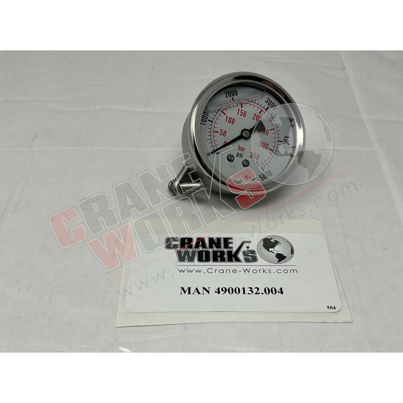 4900132.004 | NEW 5,000 PSI PRESSURE GAUGE