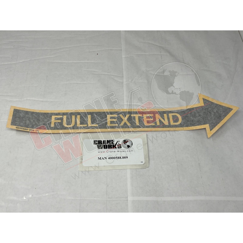 4000588.009 | NEW DECAL; FULL EXTEND RIGHT