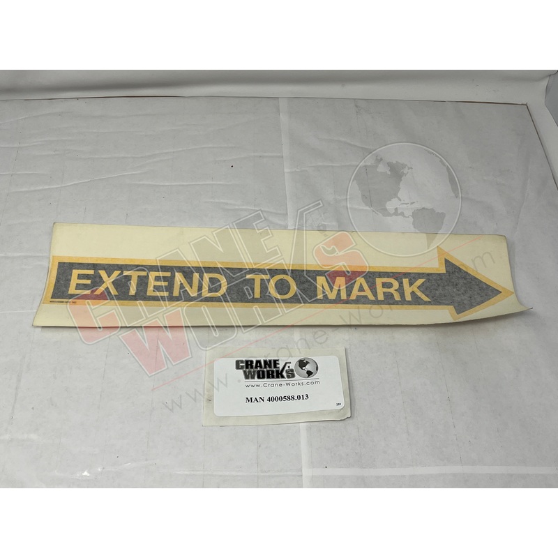 4000588.013 | NEW DECAL, O/R EXTEND TO MARK