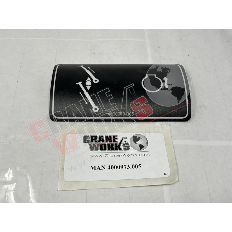 4000973.005 | NEW NAMEPLATE TELE/THROTTLE