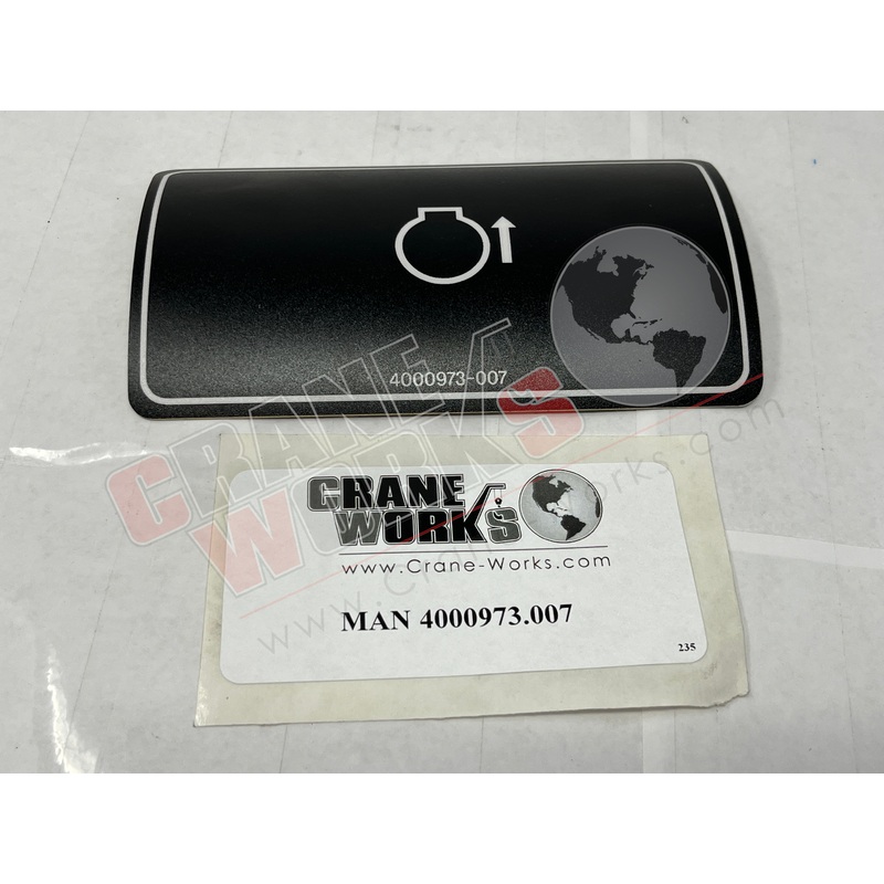 4000973.007 | NEW NAMEPLATE, FOOT THROTTLE