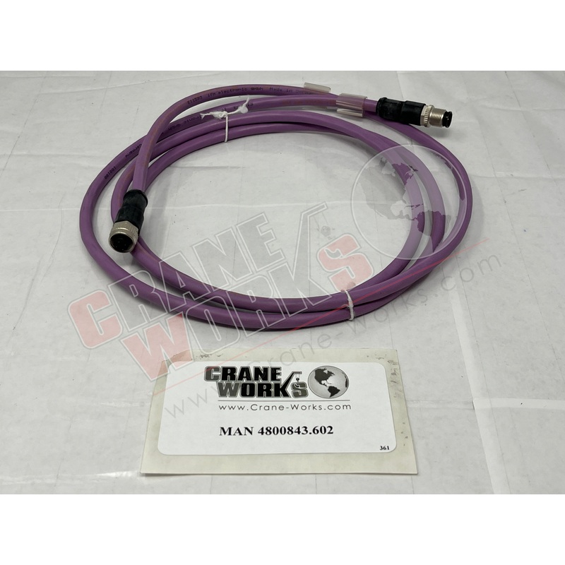 4800843.602 | NEW CABLE ASSY 5C M12 ST SOC/ST PL