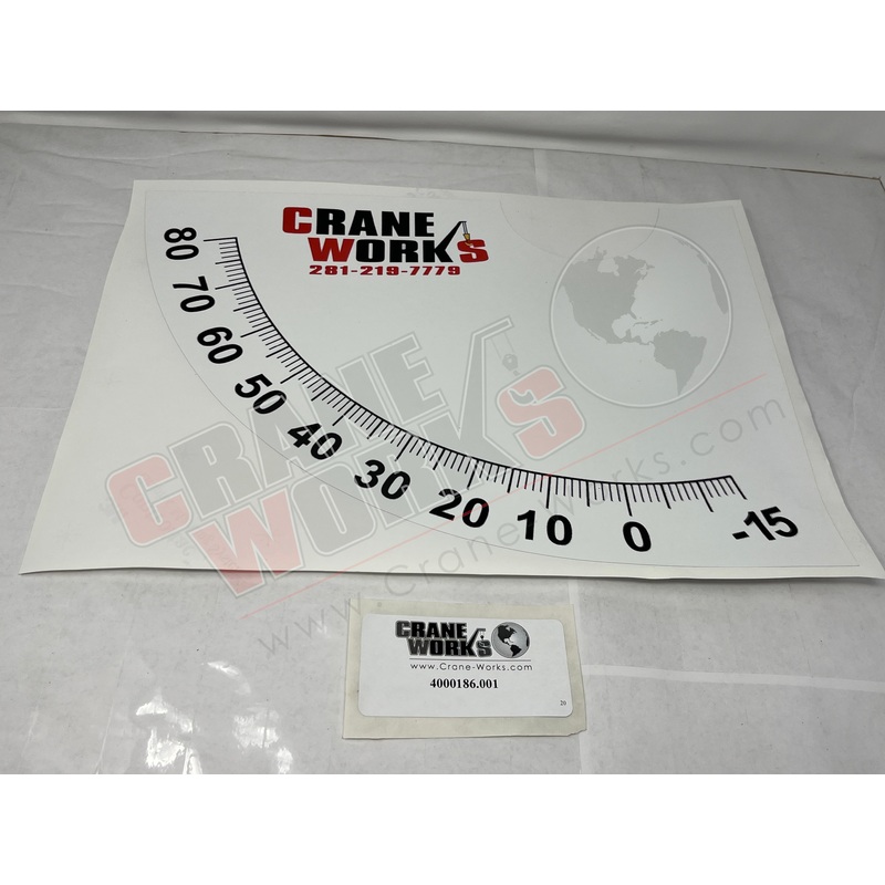 4000186.001 | NEW DECAL; RH BOOM ANGLE INDICATOR