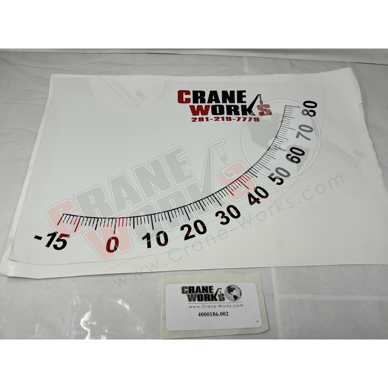 4000186.002 | New LH Boom Angle Indicator Decal