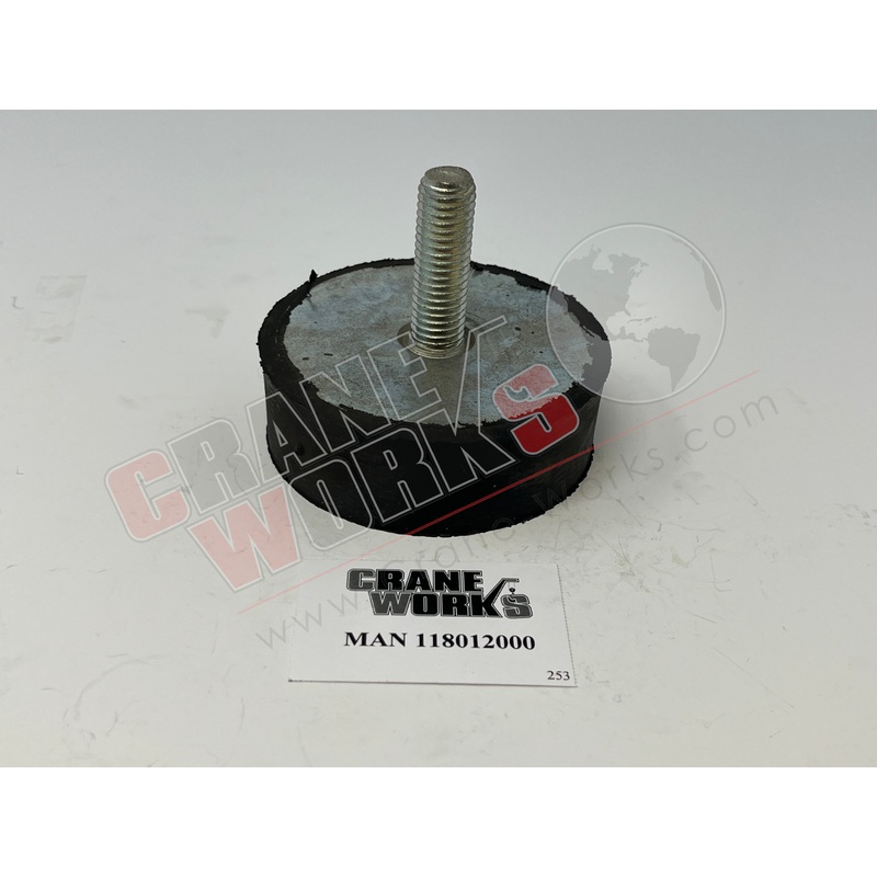 118012000 | NEW RUBBER BUMPER|3″ x 3″ x 2.5″