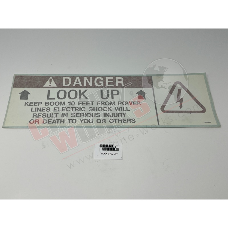 1702687 | NEW DECAL, LOOK UP|16.25″ x 5.5″ x 0.1″