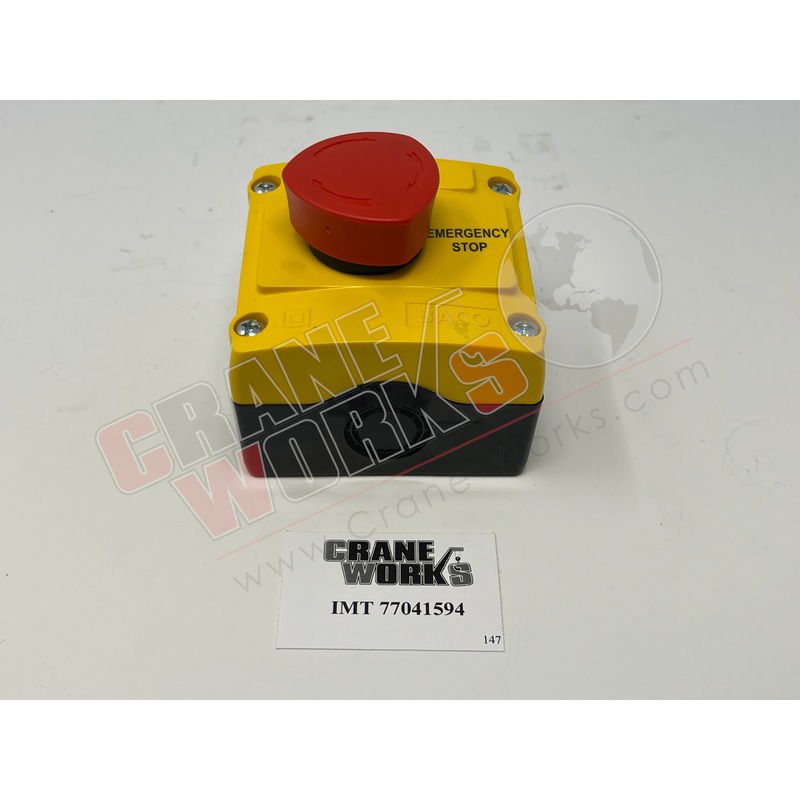 77041594 | NEW SWITCH, E-STOP|3″ x 3″ x 2.75″