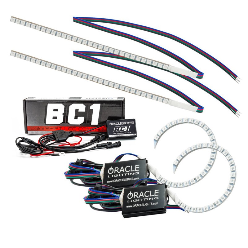 Oracle 15-17 Ford Focus RS/ST DRL Upgrade w/ Halo Kit – ColorSHIFT w/ BC1 Controller